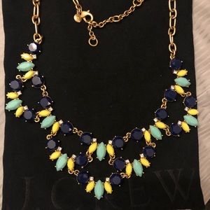 Jcrew statement necklace with duster bag